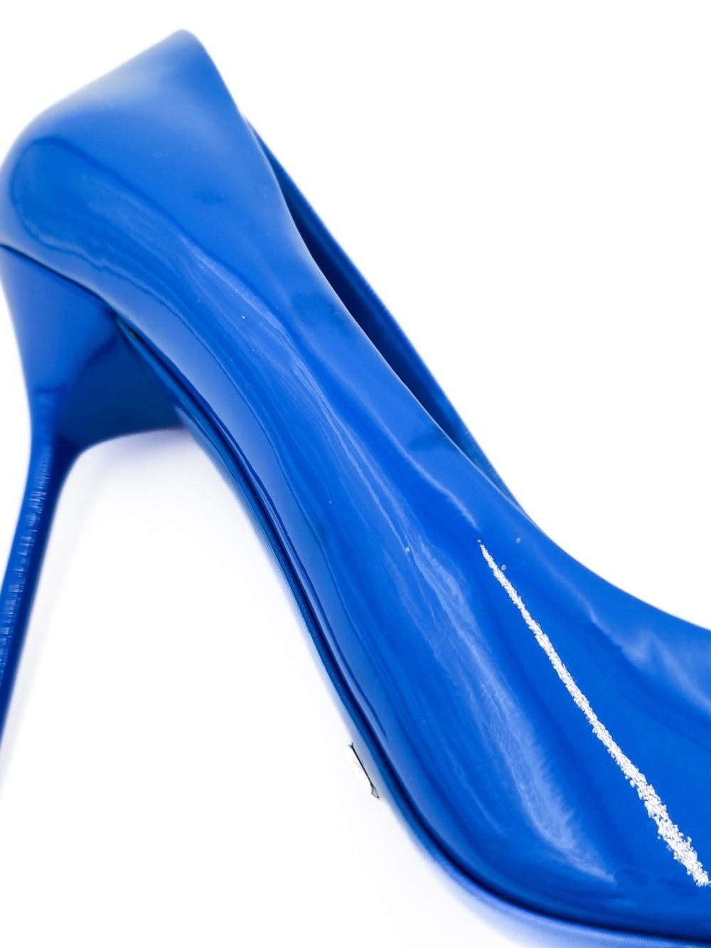 Burberry London Blue Patent Leather Nautical Bow Heel Pumps EU 39 - Picture 6 of 10